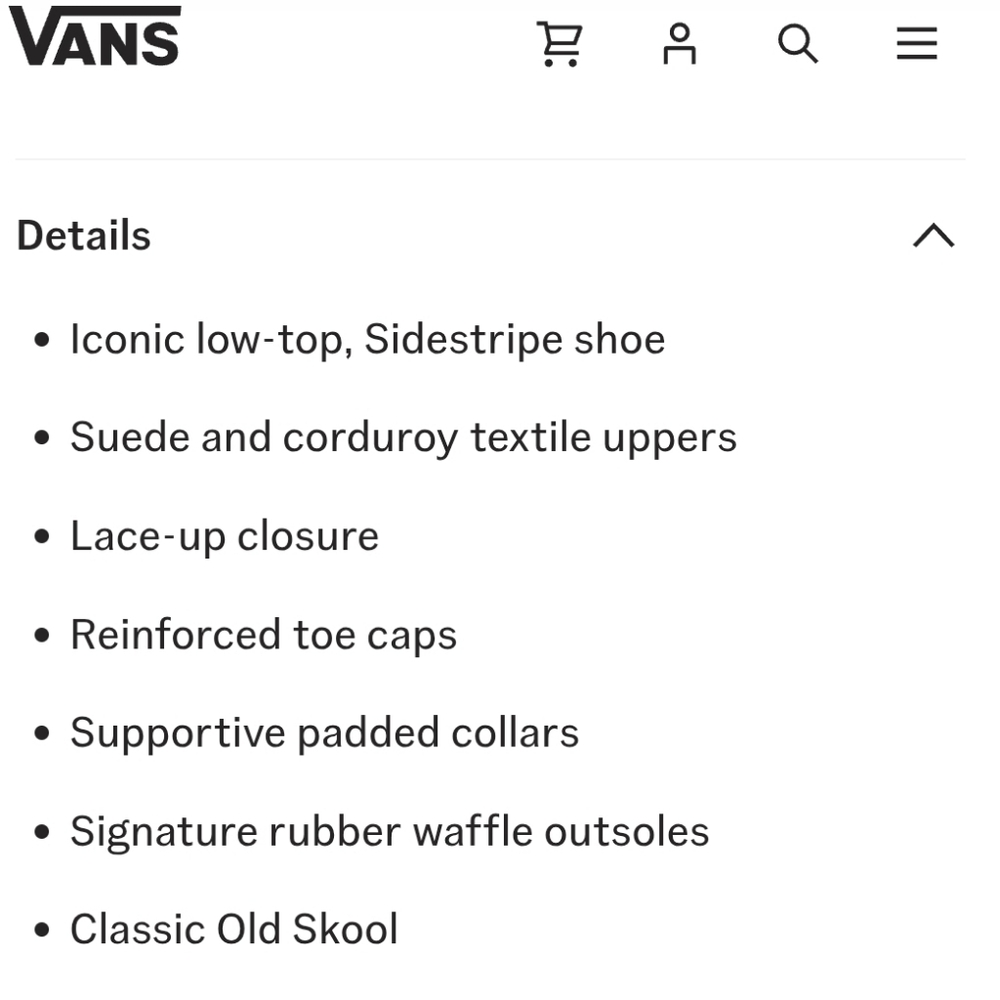 Last Chance! Vans Old Skool Corduroy Sneakers, Brown w/ White Side stripe - Picture 3 of 8